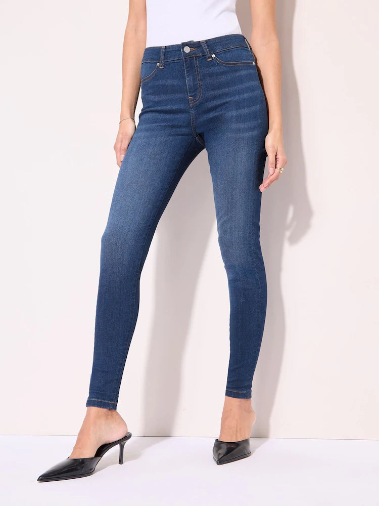 Mid Blue High Waisted Jeggings