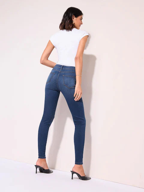 Mid Blue High Waisted Jeggings
